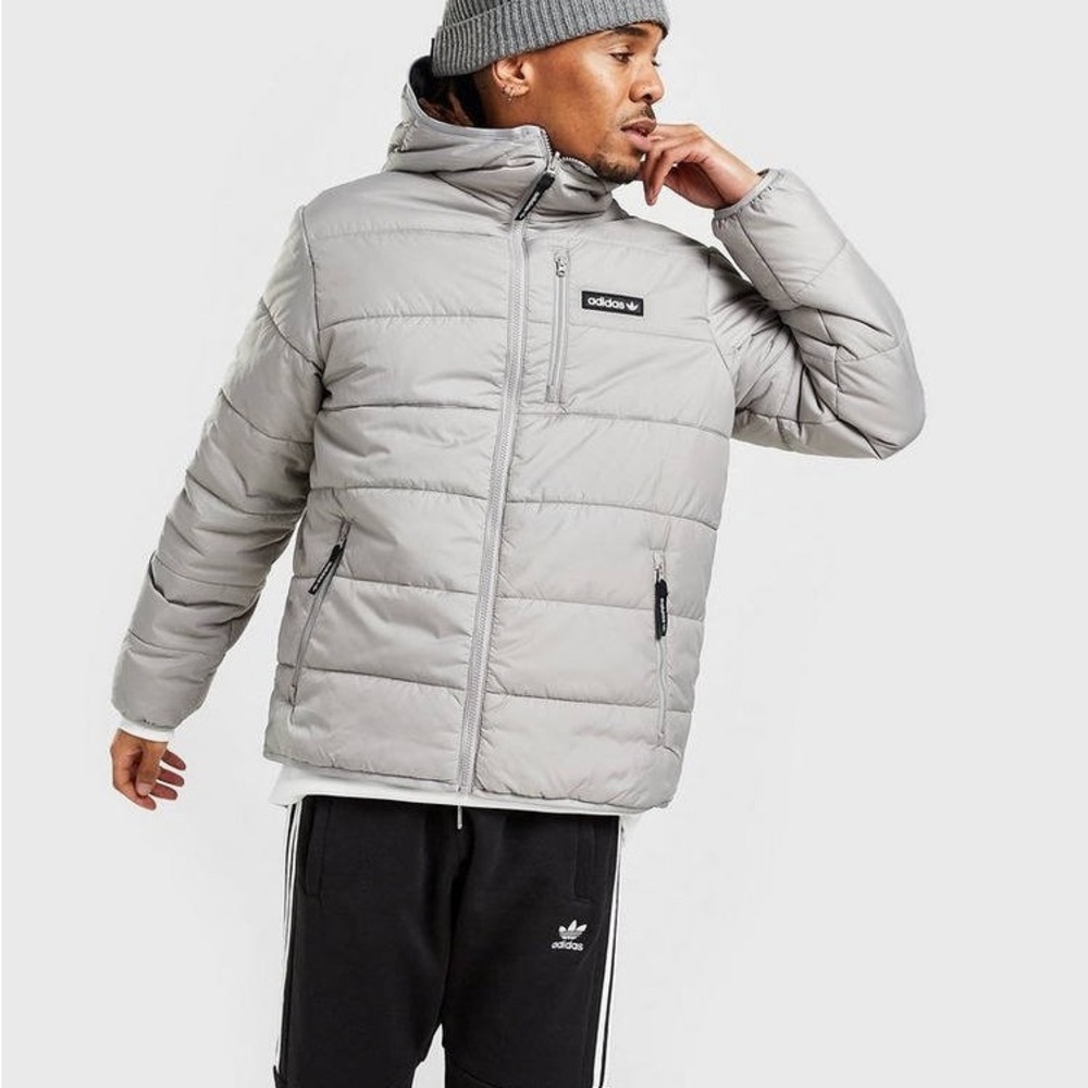 Adidas Men’s Light Reversible Puffer Jacket with Hood